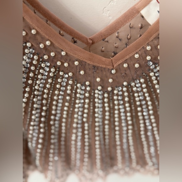 Anthropologie embellished sheer crop cami - Picture 8 of 8